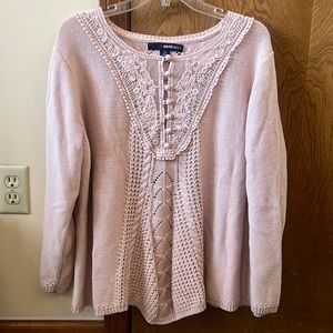 Gorgeous light pink knitted sweater by Denim 24/7
